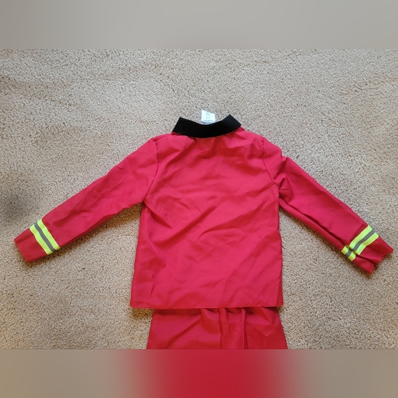 Kids Unisex Fire Chief/Fire Fighter Dress Up Halloween Costume - Size Small - Picture 3 of 9